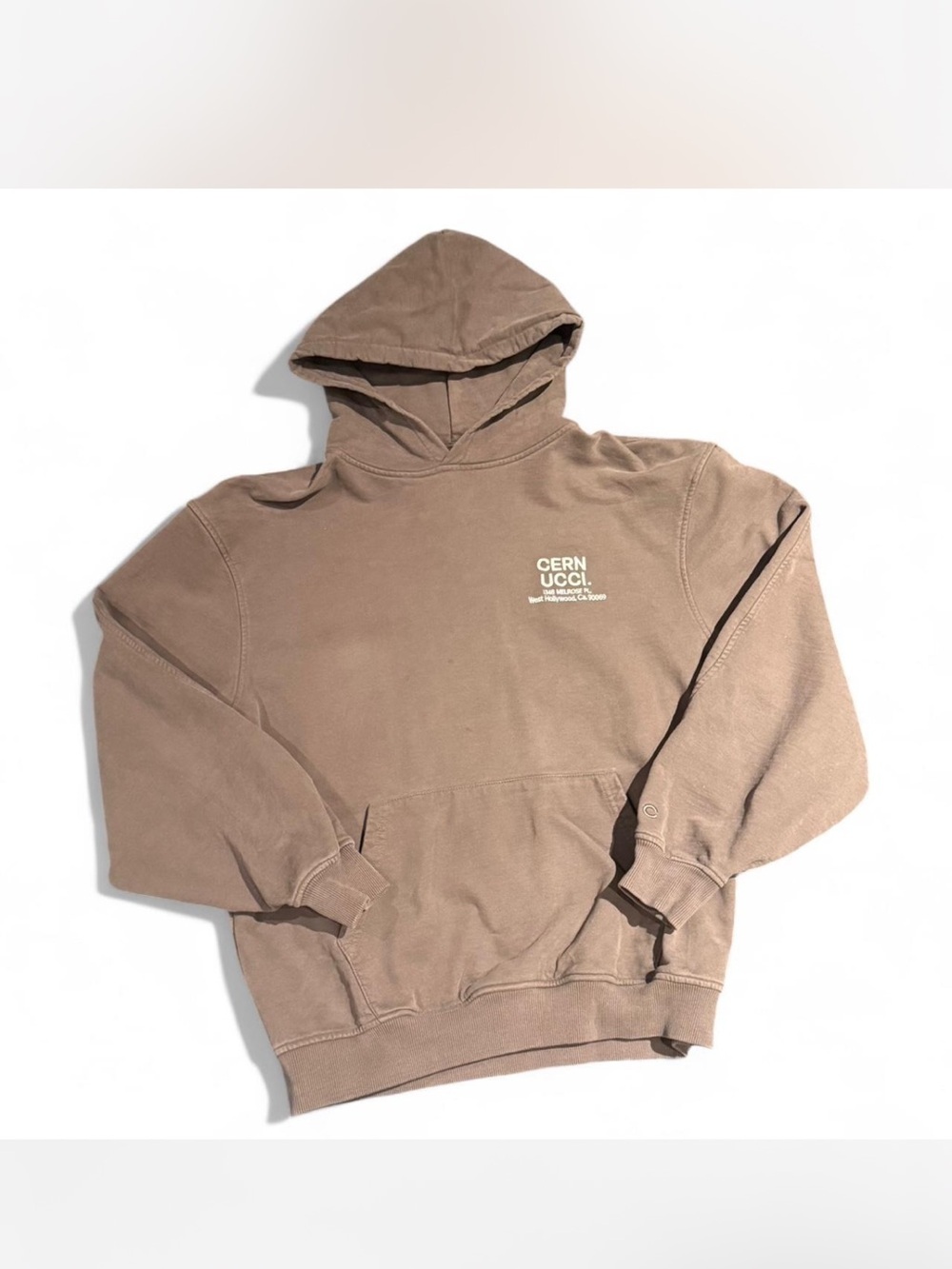 Vintage Cernucci Brown Hooded Sweatshirt